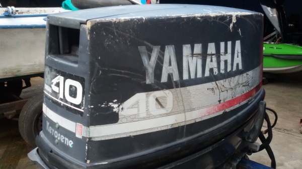 YAMAHA 40J มีแฮนเดิ้ล 2สูบ ประหยัดน้ำมัน หางยาว21นิ้ว สภาพดีพร้อมใช้ทันที