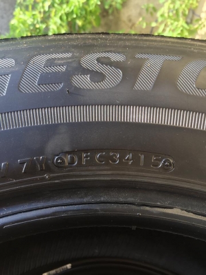 ขายยาง BRIDGESTONE ECOPIA EP850 265-65-17 ปี15 ดอกเต็ม น้องๆยางใหม่ ไม่มีปะ ไม่มีตำหนิ ชุดละ 7,000 บาท