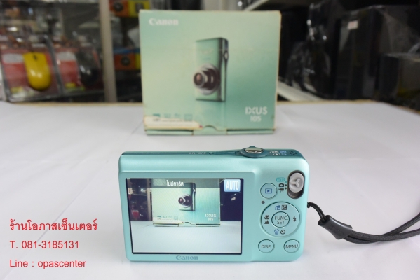 กล้อง Canon IXUS 105 12.1 MP Mem 4GB ที่ชาร์ท ซอง สาย AV USB กล่อง สภาพใหม่ พร้อมใช้งาน