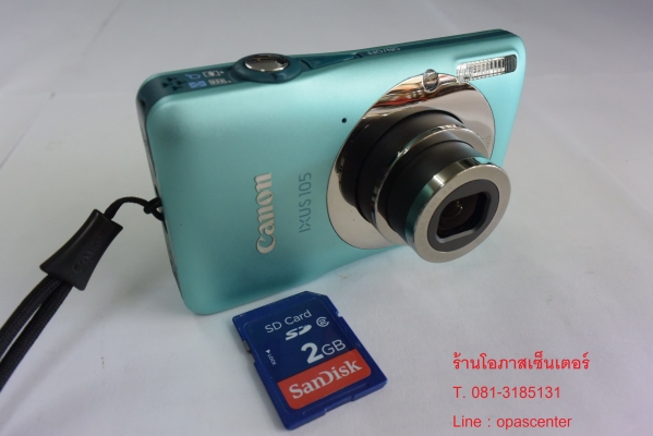 กล้อง Canon IXUS 105 12.1 MP Mem 4GB ที่ชาร์ท ซอง สาย AV USB กล่อง สภาพใหม่ พร้อมใช้งาน กล้อง Canon IXUS 105 12.1 MP Mem 4GB ที่ชาร์ท ซอง สาย AV USB กล่อง สภาพใหม่ พร้อมใช้งาน