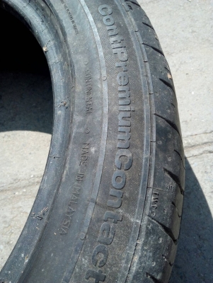 195/50R16 Continental Contipremium ปี14 มี 2 เส้น  tel. 081-427-3941