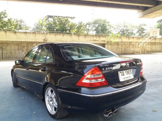 2002 MERCEDES-BENZ C200 KOMPRESSOR W203ELEGANCE 2.0 AT SEDAN ออพชั่นเต็ม ไม่เคยติดแก๊ส