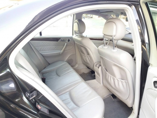 2002 MERCEDES-BENZ C200 KOMPRESSOR W203ELEGANCE 2.0 AT SEDAN ออพชั่นเต็ม ไม่เคยติดแก๊ส