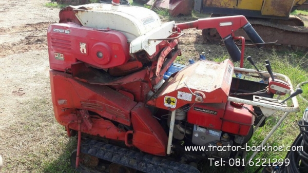 ขาย รถบรรทุกตีนตะขาบ เครื่องยนต์ดีเซล YANMAR 1 สูบ แถมเครื่องนวดข้าว พร้อมใช้