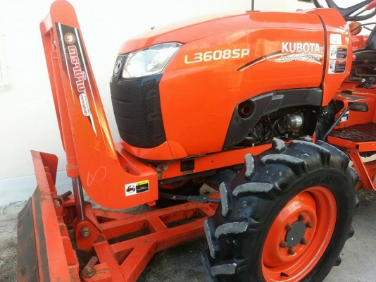 คูโบต้า L3608SP 4 WD ใบมีดดันหน้าช้าง ผานหลังใหม่  สภาพดีมาก
