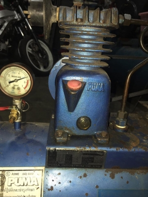 ขายครับ ปั๊มลมพูม่า ขนาดถัง36ลิตรไฟบ้าน220 หัวสูบกำลังอัดดีมาก  มอเตอร์ 4P 1/3HP 220V