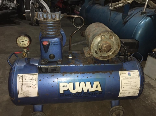 ขายครับ ปั๊มลมพูม่า ขนาดถัง36ลิตรไฟบ้าน220 หัวสูบกำลังอัดดีมาก  มอเตอร์ 4P 1/3HP 220V