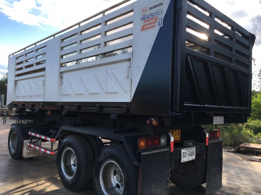 ขายด่วนรถดั้ม360แรง ปี55 กะบะสามมิตร ลูก3เพลา สภาพสวยๆ ใช้น้อยไมล์120000 วิ่งปาล์มเท่านั้น