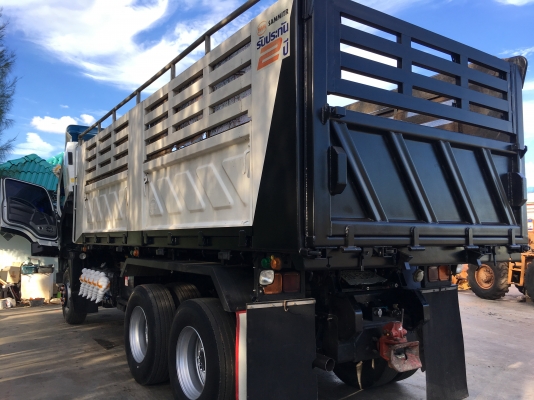 ขายด่วนรถดั้ม360แรง ปี55 กะบะสามมิตร ลูก3เพลา สภาพสวยๆ ใช้น้อยไมล์120000 วิ่งปาล์มเท่านั้น