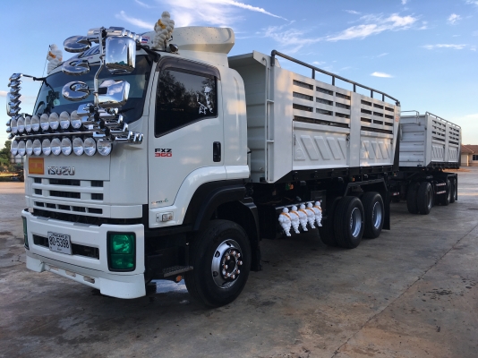 ขายด่วนรถดั้ม360แรง ปี55 กะบะสามมิตร ลูก3เพลา สภาพสวยๆ ใช้น้อยไมล์120000 วิ่งปาล์มเท่านั้น