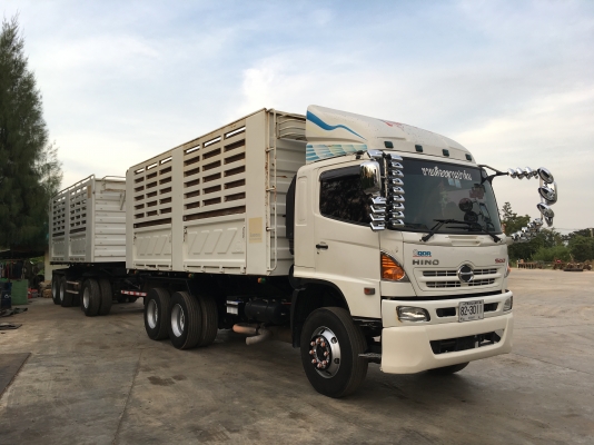 ขายด่วนรถพ่วงดั้ม FM2P 380 ปี56 รุ่นท่อสั้น 50ปี ก้นแท็งค์ปิเนียม สภาพสวยๆสดๆ ใช้น้อย วิ่งปาล์มเท่านั้น ดั้มแม่ลูก