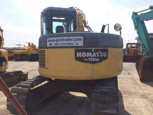 Komatsu PC128US-2EO ปี 2003 ใบแทร็คติดก้อนยาง นำเข้าจากญี่ปุ่น ราคาไม่แพงครับ
