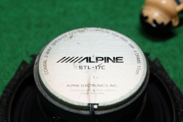 ลำโพง Alpine รุ่น STL-17C ลำโพงแกนร่วม 2 ทาง ขนาด 6.5" กรวยอลูมิเนียม ขอบผ้า แม่เหล็กใหญ่ เสียงดี ใส ลึก เสียงแน่นไม่พร่า เสียงด