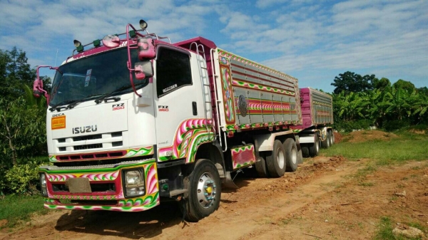 ขายรถพ่วง 22 ล้อ แม่-ลูก กระบะเนียมดั้ม ISUZU 360 ปี.55 ปรายปี รถสวย วิ้งงานอยู่ ราคา.2550000 ต่อรอง