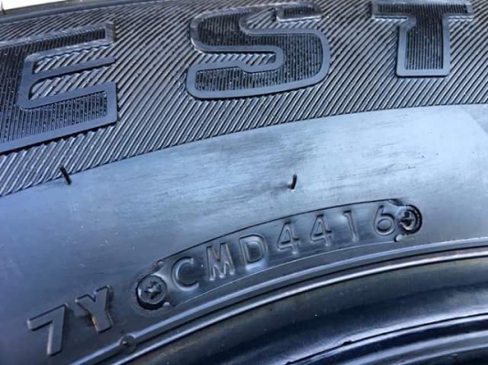 ยางบริสโตน 265 65 17 ปี16 ถอดป้ายแดง