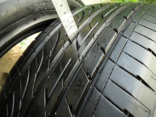 ยางขอบ17 บริดสโตน215-50-17 ลงพื้นปี13 (4เส้น3,700)ดอกหนา1เซ็น