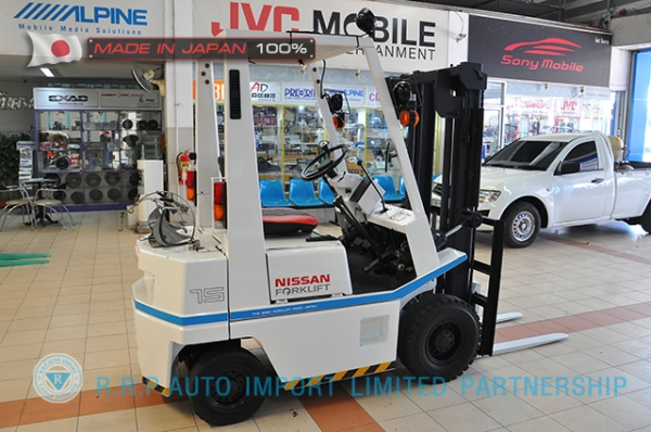 ขายรถโฟล์คลิฟท์มือสอง NISSAN รุ่น H01-001314 ราคา130,000 บาทนำเข้าจากประเทศญี่ปุ่น 100\% ไม่เคยใช้งานในประเทศไทย