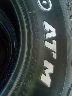 Hankook AT-M 265-75-16 ปี12 สภาพดี 1ชุด Hankook AT-M 265-75-16 ปี12 สภาพดี 1ชุด