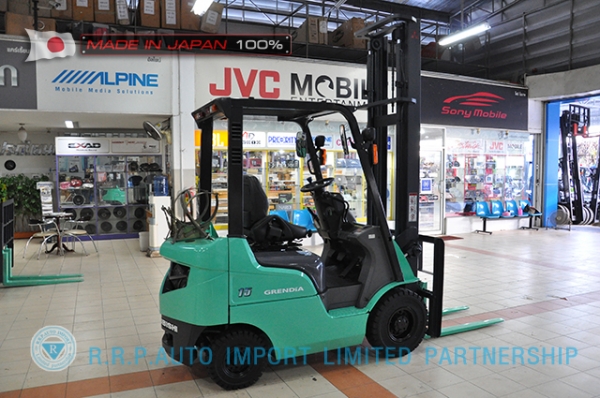 ขายรถโฟล์คลิฟท์มือสอง MITSUBISHI รุ่น FG15T-51216 นำเข้าจากประเทศญี่ปุ่น 100\% ไม่เคยใช้งานในประเทศไทย