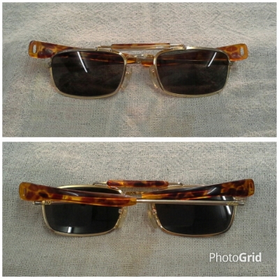 แว่นตาวินเทจเสืออากาศอเมริกัน ตัวจ่าฝูง! AO Skymaster Pilot handmade in USA หายาก!