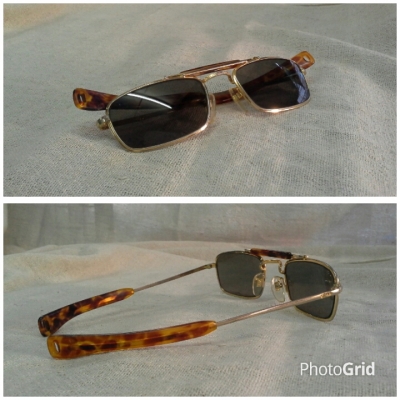แว่นตาวินเทจเสืออากาศอเมริกัน ตัวจ่าฝูง! AO Skymaster Pilot handmade in USA หายาก!