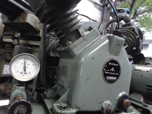 **ขายถูกๆ ปั้มลมมือสองจากญี่ปุ่น** HITACHI-BEBICON 5 แรง 2Stage  ทดสอบเรียบร้อย ทุกระบบทำงานได้ดีมากๆ นิ่งๆเงียบๆพร้อมใช้งานครับ