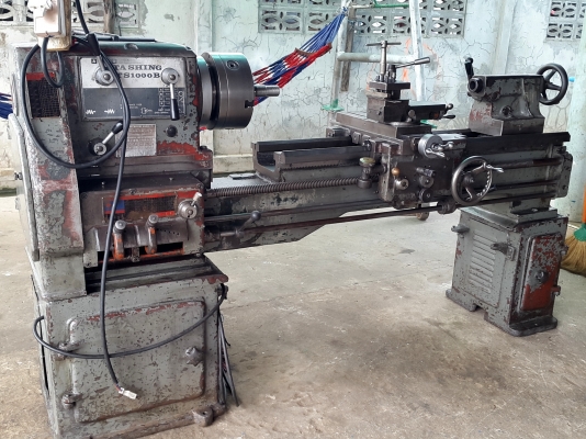 แท่นกลึง ต้าชิง 1000 บี 6 ฟุต 3 เพลา เกียร์บล็อก พร้อมใช้งาน สภาพสวยๆ 73,000