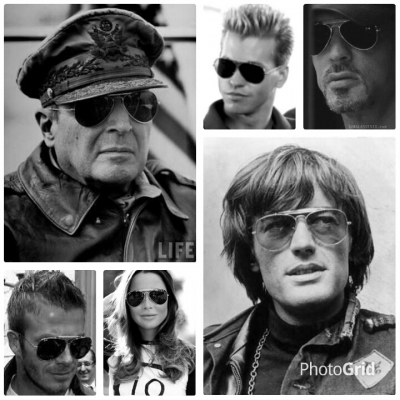 แว่นตาวินเทจนายพลแมคอาร์เธอร์ ชุมนุมที่สุดแห่งที่สุด! หายาก! Original B&amp;L RAY-BAN USA