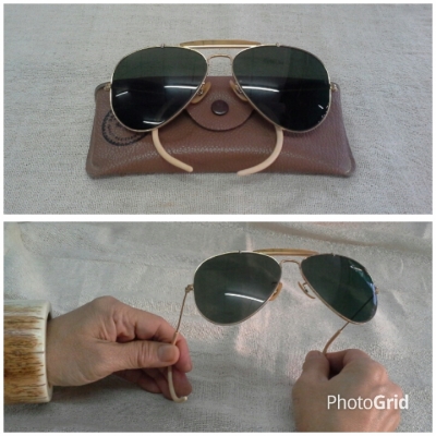 แว่นตาวินเทจนายพลแมคอาร์เธอร์ ชุมนุมที่สุดแห่งที่สุด! หายาก! Original B&amp;L RAY-BAN USA