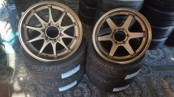 แม็กซ์ใหม่Te37 + CE28 6รู YUSTA ขอบ18 9.5+10.5