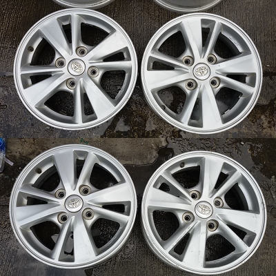 แม็ก Toyota Avanza ขอบ 15-4-114.3 สภาพเดิมๆไม่คดไม่ดุ้ง มีรอยบ้างเล็กน้อย ราคา 3,500 บาท แม็ก Toyota Avanza ขอบ 15-4-114.3 สภาพเดิมๆไม่คดไม่ดุ้ง มีรอยบ้างเล็กน้อย ราคา 3,500 บาท