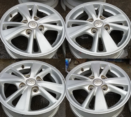 แม็ก Toyota Avanza ขอบ 15-4-114.3 สภาพเดิมๆไม่คดไม่ดุ้ง มีรอยบ้างเล็กน้อย ราคา 3,500 บาท แม็ก Toyota Avanza ขอบ 15-4-114.3 สภาพเดิมๆไม่คดไม่ดุ้ง มีรอยบ้างเล็กน้อย ราคา 3,500 บาท