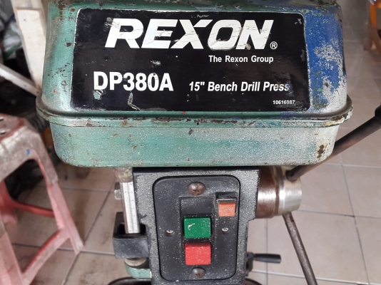 สว่านแท่น rexon 16 mm. รุ่น DP380A ปรับได้ 12 speed 7,000 สว่านแท่น rexon 16 mm. รุ่น DP380A ปรับได้ 12 speed 7,000