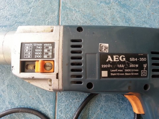 สว่าน AEG made in W.- Germany มือสอง สว่าน AEG made in W.- Germany มือสอง