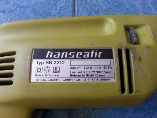 สว่าน hanseatic made in W.- Germany มือสอง สว่าน hanseatic made in W.- Germany มือสอง