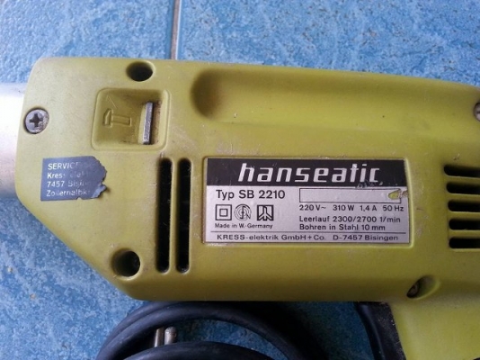 สว่าน hanseatic made in W.- Germany มือสอง สว่าน hanseatic made in W.- Germany มือสอง