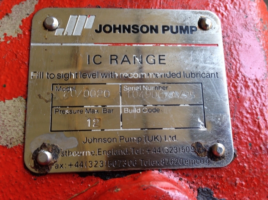 ขายหัวปั้มดูดน้ำมัน หรือของเหนียว Johnson pump made in UK หัวปั้มและใบเป็นสแตนเลส อย่างดี สภาพสวยมาก พร้อมใช้งาน ขายหัวปั้มดูดน้ำมัน หรือของเหนียว Johnson pump made in UK หัวปั้มและใบเป็นสแตนเลส อย่างดี สภาพสวยมาก พร้อมใช้งาน