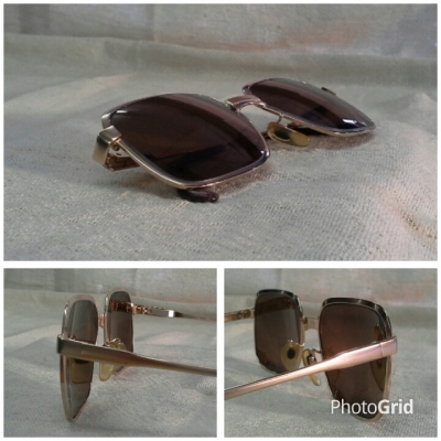 แว่นตาเยอรมันโกลด์ฟิลด์ทศวรรษ 1960s Vintage OPTURA handmade in Germany