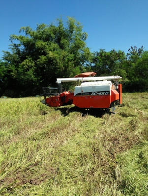 ขายรถเกี่ยวข้าวอุ้มคูโบต้า 68g