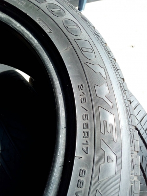 215/55R17 GOODYEAR DURAPLUS ปี14 ชุด 4 เส้น tel. 081-427-3941 215/55R17 GOODYEAR DURAPLUS ปี14 ชุด 4 เส้น tel. 081-427-3941