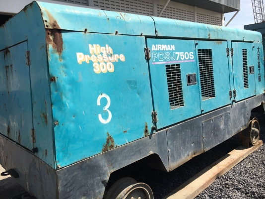 เครื่องปั๊มลม 21 บาร์ : Airman PDSJ750S High Pressure Compressor 750CFM โทร. 080-6565422 (หนิง)