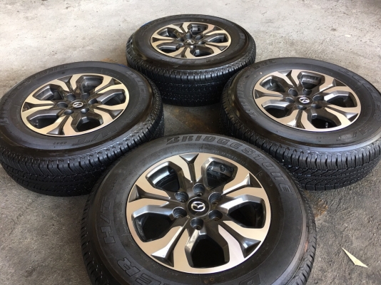 ล้อ Bt50 pro ขอบ17 ลายดอกไม้ พร้อมยางถอดป้ายแดง