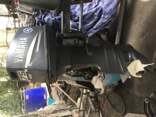 ขาย yamaha 75cv เร่งจานเก่าญี่ปุ่น