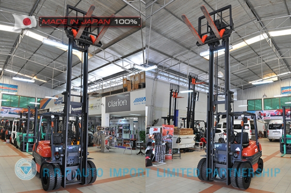 ขายรถโฟล์คลิฟท์มือสอง TOYOTA รุ่น 6FD25-10919 นำเข้าจากประเทศญี่ปุ่น 100\% ไม่เคยใช้งานในไทย