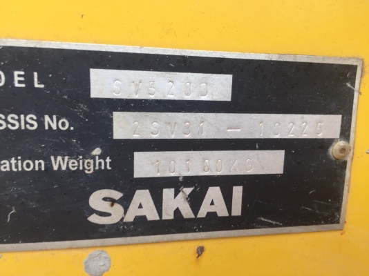 รถบด ขนาด10 ตัน SAKAI SV520D เก่านอก รถบด ขนาด10 ตัน SAKAI SV520D เก่านอก