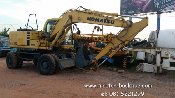 ขาย รถขุดล้อยาง KOMATSU PW130 สภาพยังสวยๆครับ เก่านอก ขาย รถขุดล้อยาง KOMATSU PW130 สภาพยังสวยๆครับ เก่านอก