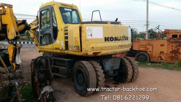 ขาย รถขุดล้อยาง KOMATSU PW130 สภาพยังสวยๆครับ เก่านอก ขาย รถขุดล้อยาง KOMATSU PW130 สภาพยังสวยๆครับ เก่านอก