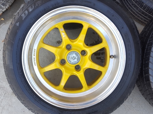 ขายล้อSOLEIL TF2 15 4รู100 หน้า7.5 พร้อมยาง 4 ล้อ ขายล้อSOLEIL TF2 15 4รู100 หน้า7.5 พร้อมยาง 4 ล้อ