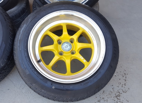 ขายล้อSOLEIL TF2 15 4รู100 หน้า7.5 พร้อมยาง 4 ล้อ ขายล้อSOLEIL TF2 15 4รู100 หน้า7.5 พร้อมยาง 4 ล้อ