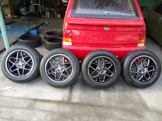 ล้อเวล 15 กว้าง 7 สภาพสวยใส ไร้ตำหนิ พร้อมยาง